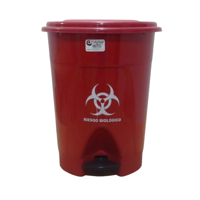 PAPELERA 25LTS PEDAL ROJO C/E PLTZ 253 C - Referencia 10103720 en PLASDECOR Montería