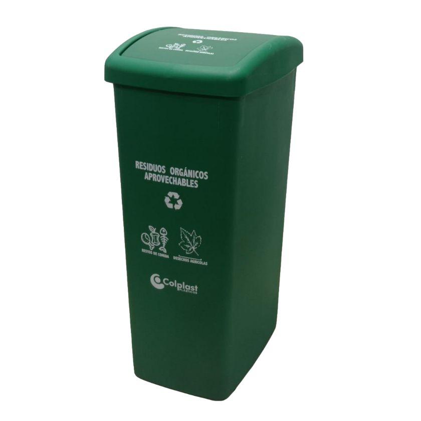 PAPELERA 55 LIT T/PLANA PLTZ VERDE 583 C - Referencia 10103745 en PLASDECOR Montería