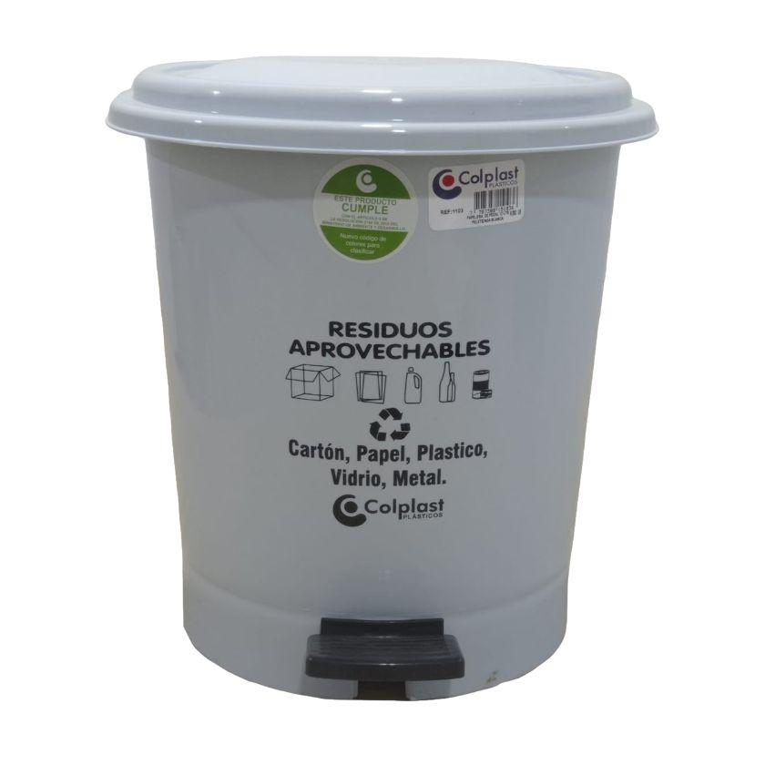 PAPELERA 12 LT PEDL RED BL 1103  PTZ COL - Referencia 10103788 en PLASDECOR Montería