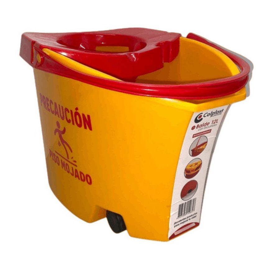 BALDE 12LT C/ ESC AMAR/ROJO 1065 COLPL - Referencia 10103795 en PLASDECOR Montería