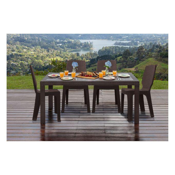 MESA CELEBRITY 6 PTOS WENGUE 1236 COLPLA - Referencia 10103902 en PLASDECOR Montería