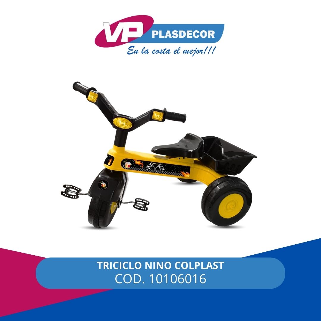 TRICICLO NINO  COLPLAST - Referencia 10106016 en PLASDECOR Montería