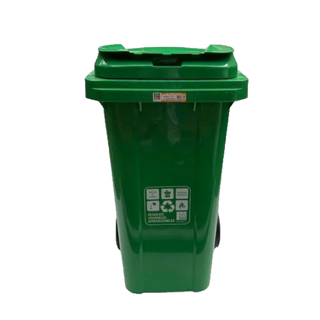CONTENED 120LIT T/PL C/RUED VERDE 11541 - Referencia 12103441 en PLASDECOR Montería