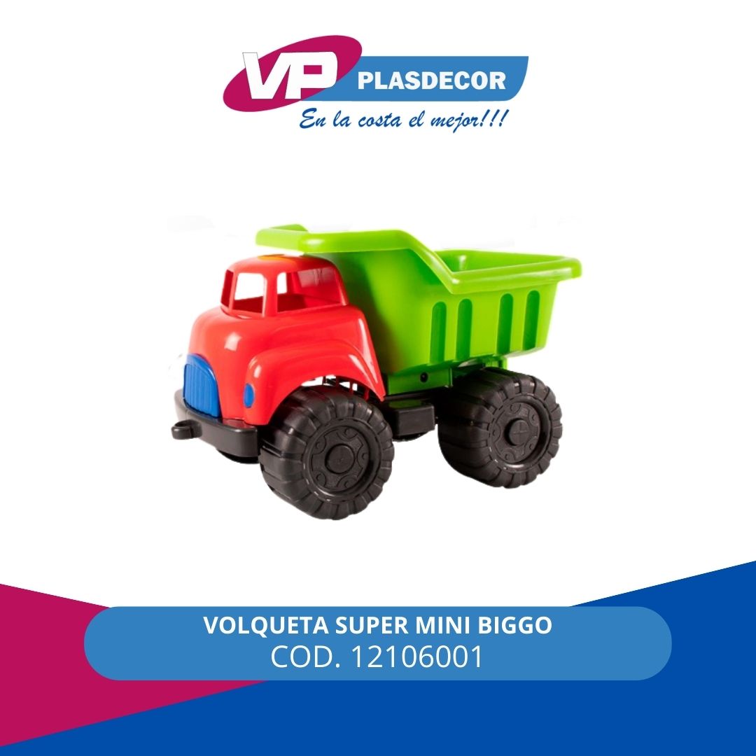 VOLQUETA SUPER MINI BIGGO 12879 STD - Referencia 12106001 en PLASDECOR Montería