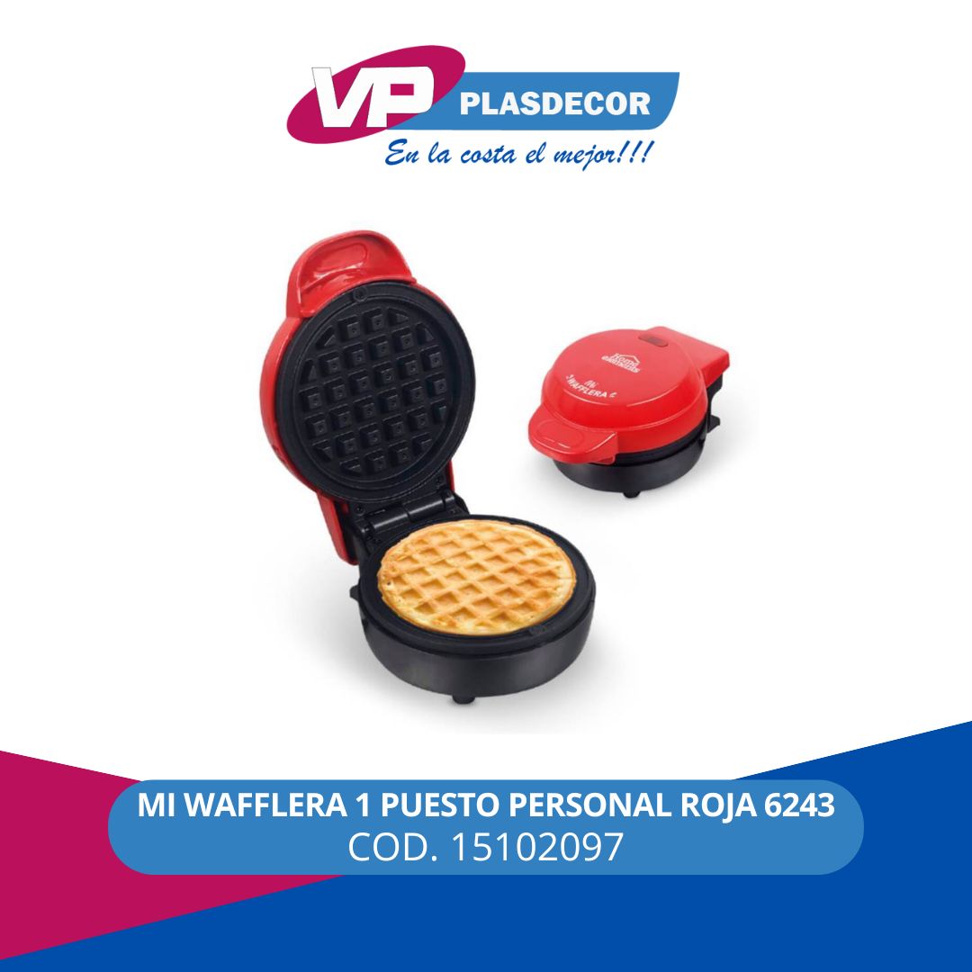 MI WAFFLERA 1 PUESTO PERSONAL ROJA 6243 - Referencia 15102097 en PLASDECOR Montería