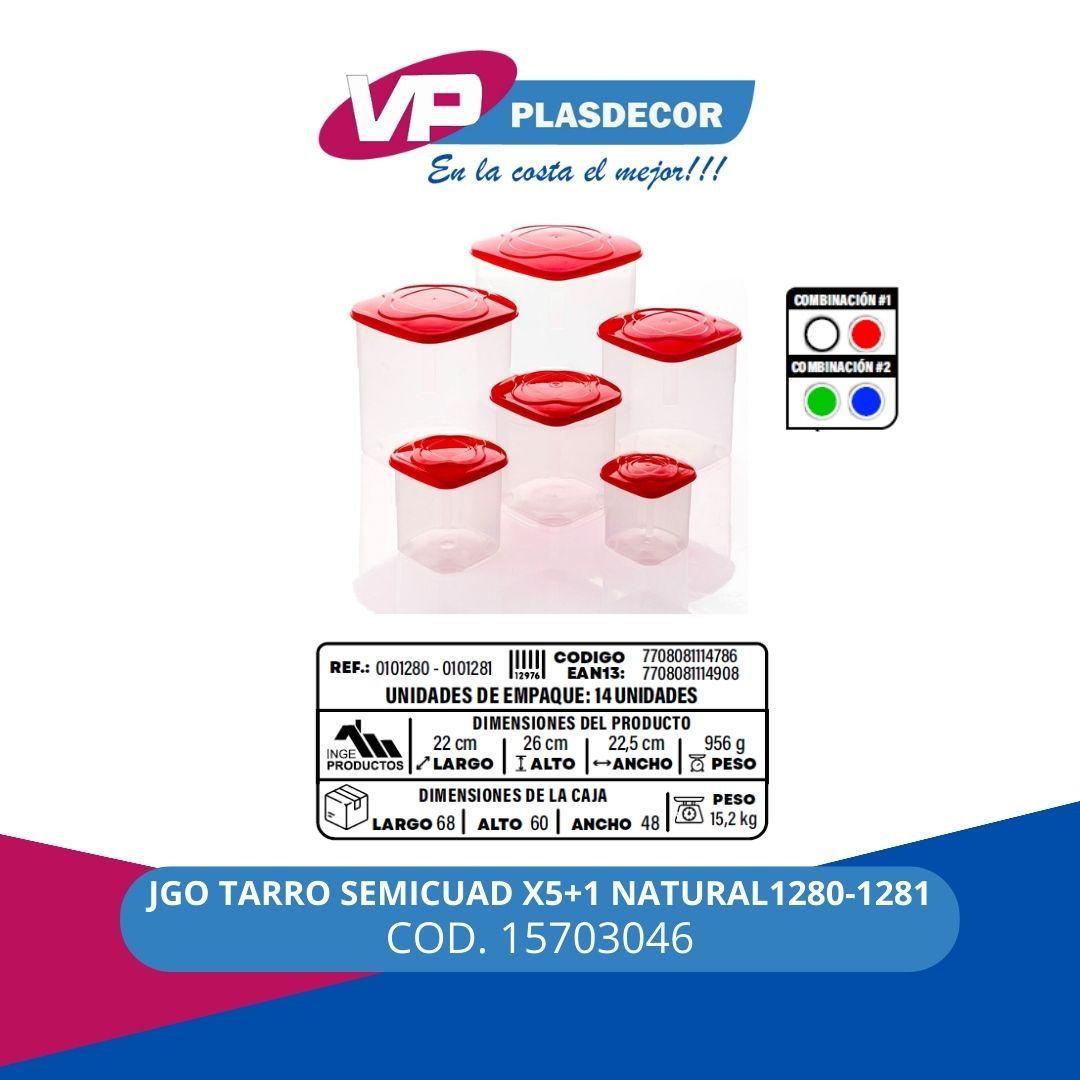 JGO TARRO SEMICUAD X5+1 NATURAL1280-1281 - Referencia 15703046 en PLASDECOR Montería