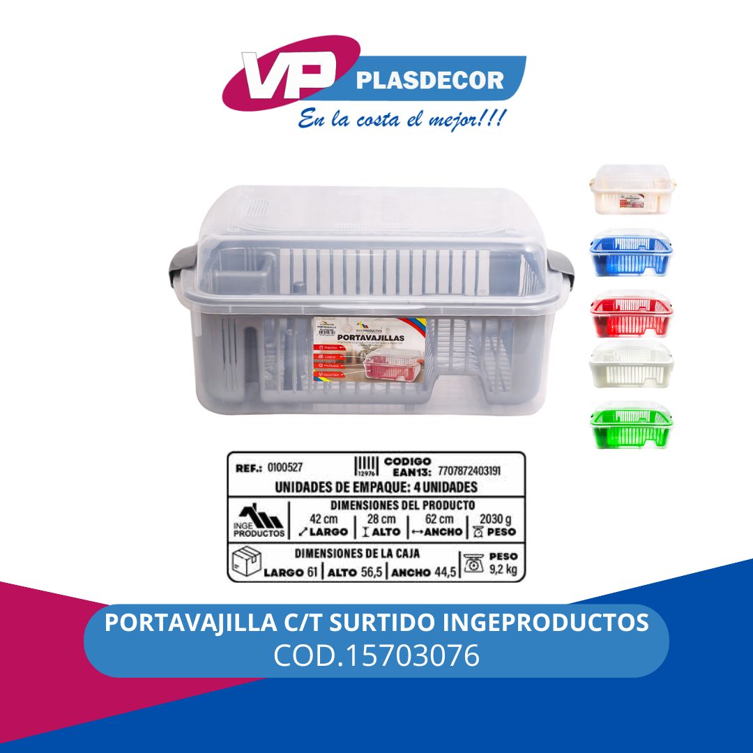 PORTAVAJILLA C/T SURTIDO INGEPRODUCTOS