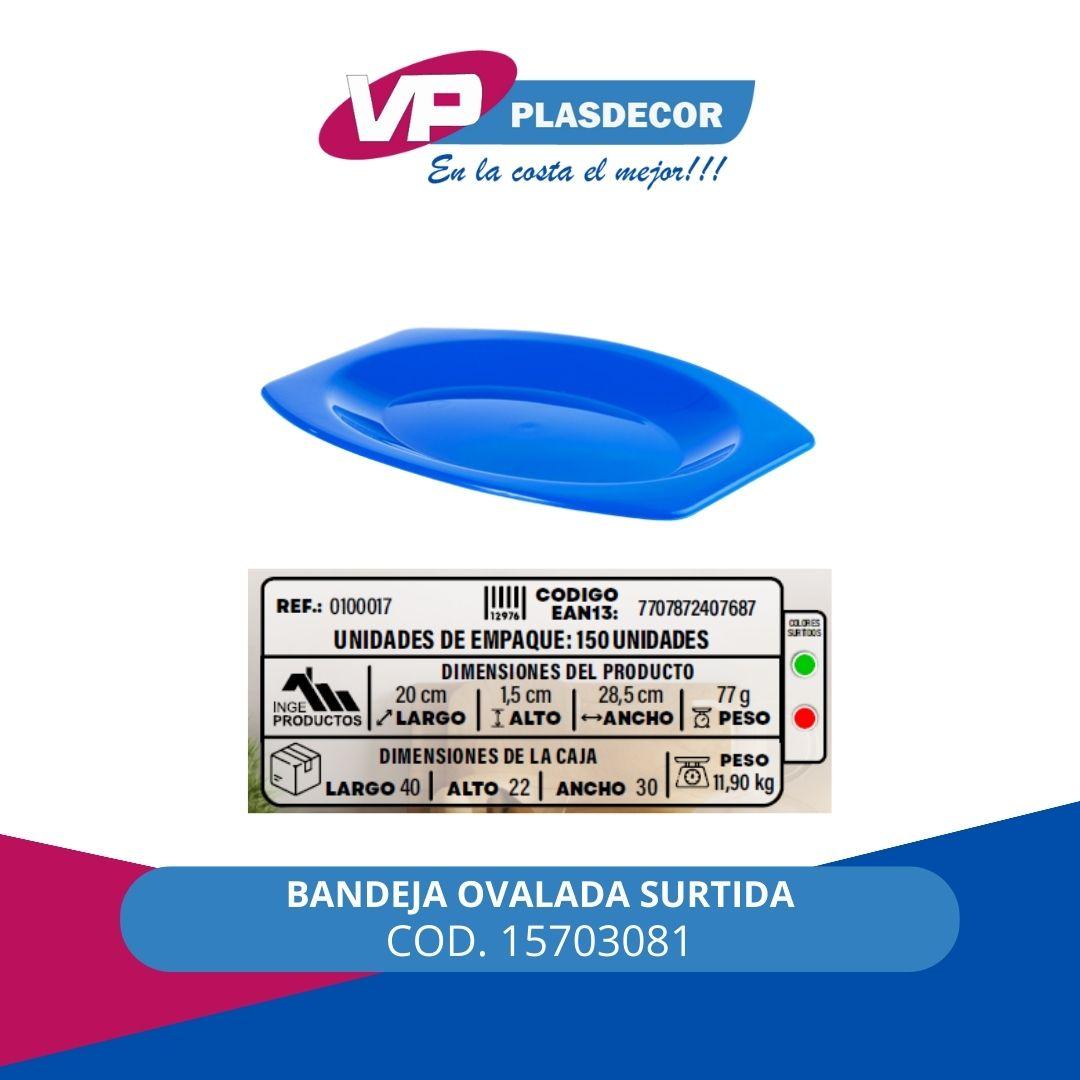 BANDEJA OVALADA SURTIDA INGEPRODUCTOS
