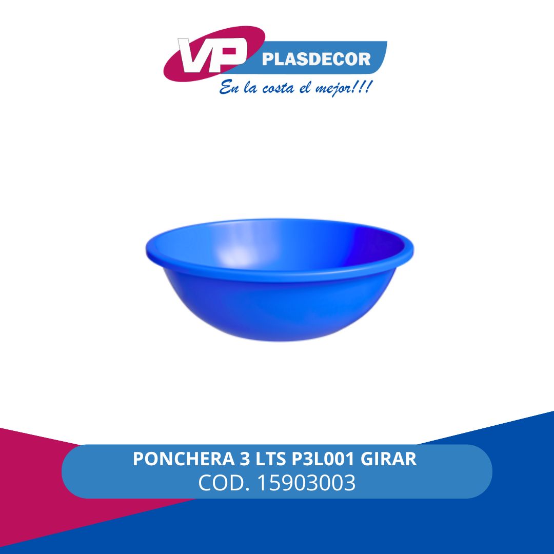 PONCHERA 3 LTS P3L001 GIRAR - Referencia 15903003 en PLASDECOR Montería