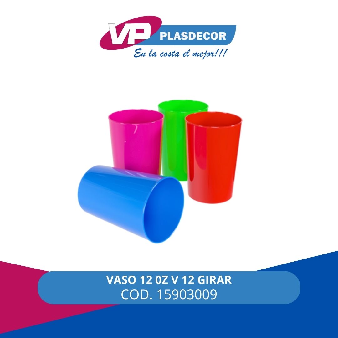 VASO 12 0Z V 12 GIRAR - Referencia 15903009 en PLASDECOR Montería