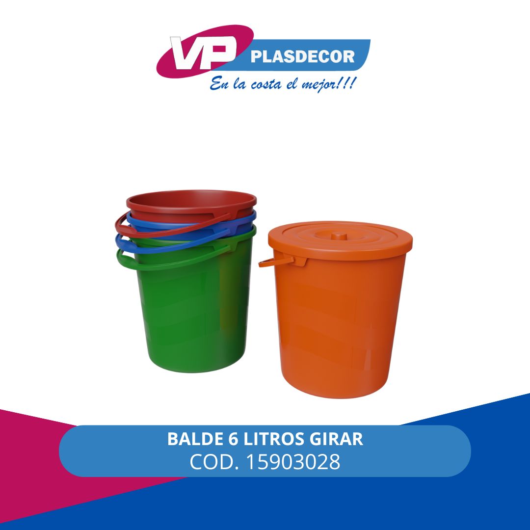 BALDE 6 LITROS GIRAR - Referencia 15903028 en PLASDECOR Montería
