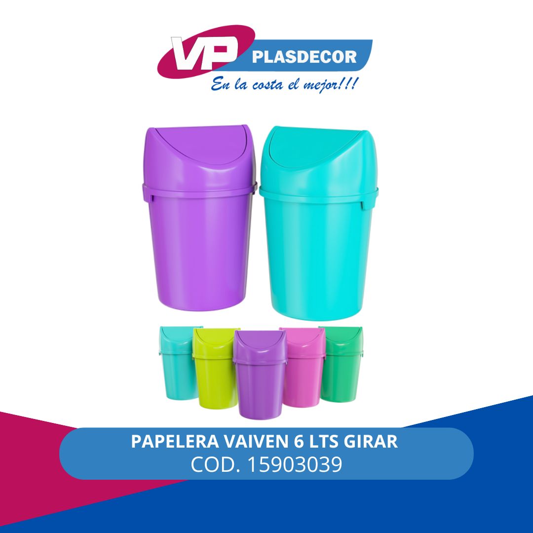 PAPELERA VAIVEN 6 LTS GIRAR