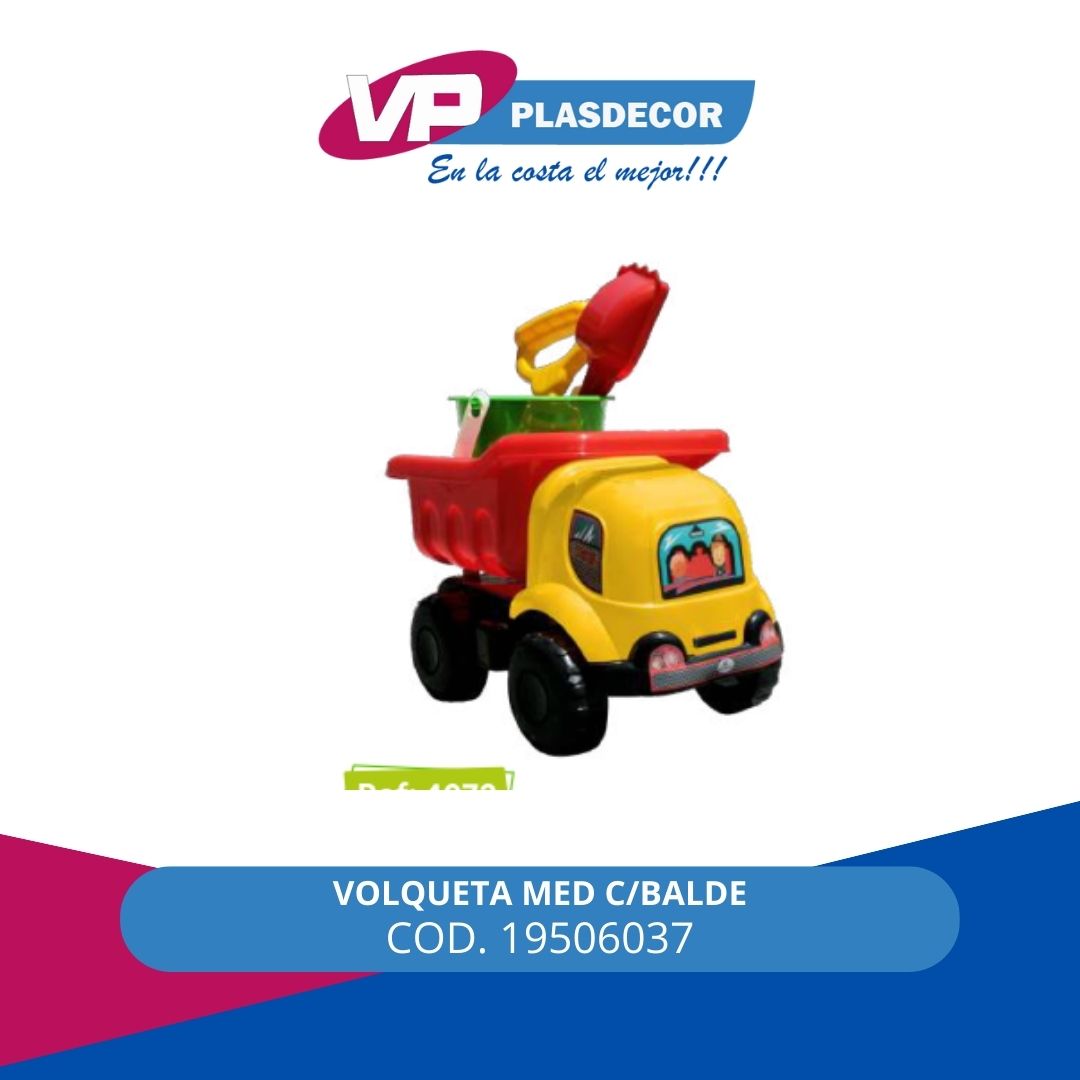 VOLQUETA MED C/BALDE 4072  MUNDIPLAS - Referencia 19506037 en PLASDECOR Montería