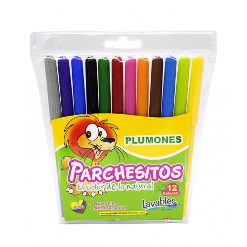 PLUMONES COLORES X 12 ETERNA