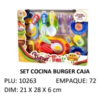 SET COCINA BURGER 10263 ASOCIADOS - Referencia 29306285 en PLASDECOR Montería
