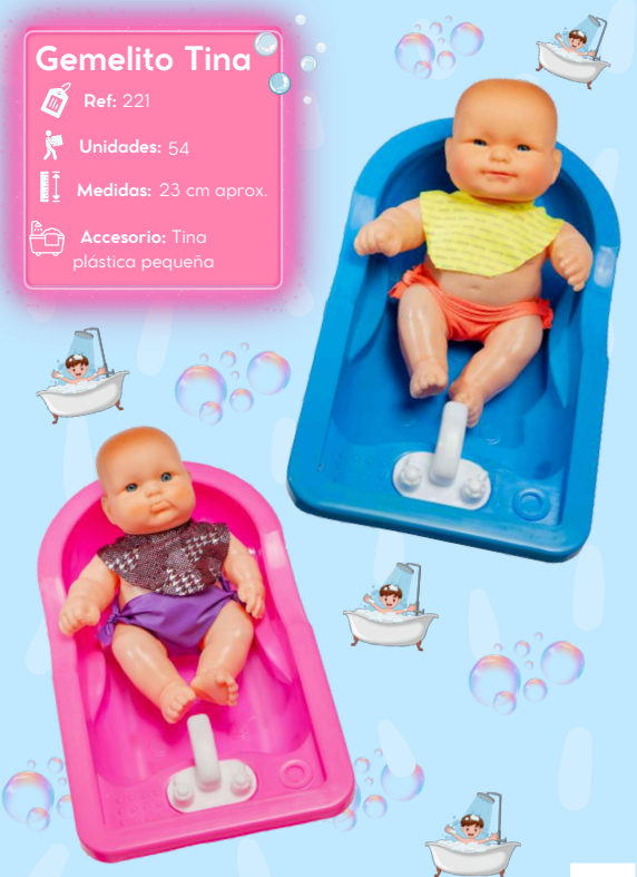 BEBE GEMELITO EN TINA 221 COLMUNECOS - Referencia 30506044 en PLASDECOR Montería