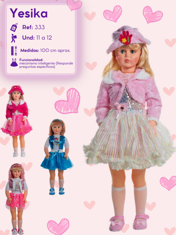 MUNECA YESIKA VESTIDO LUZ 398 COLM OFERT - Referencia 30506103 en PLASDECOR Montería