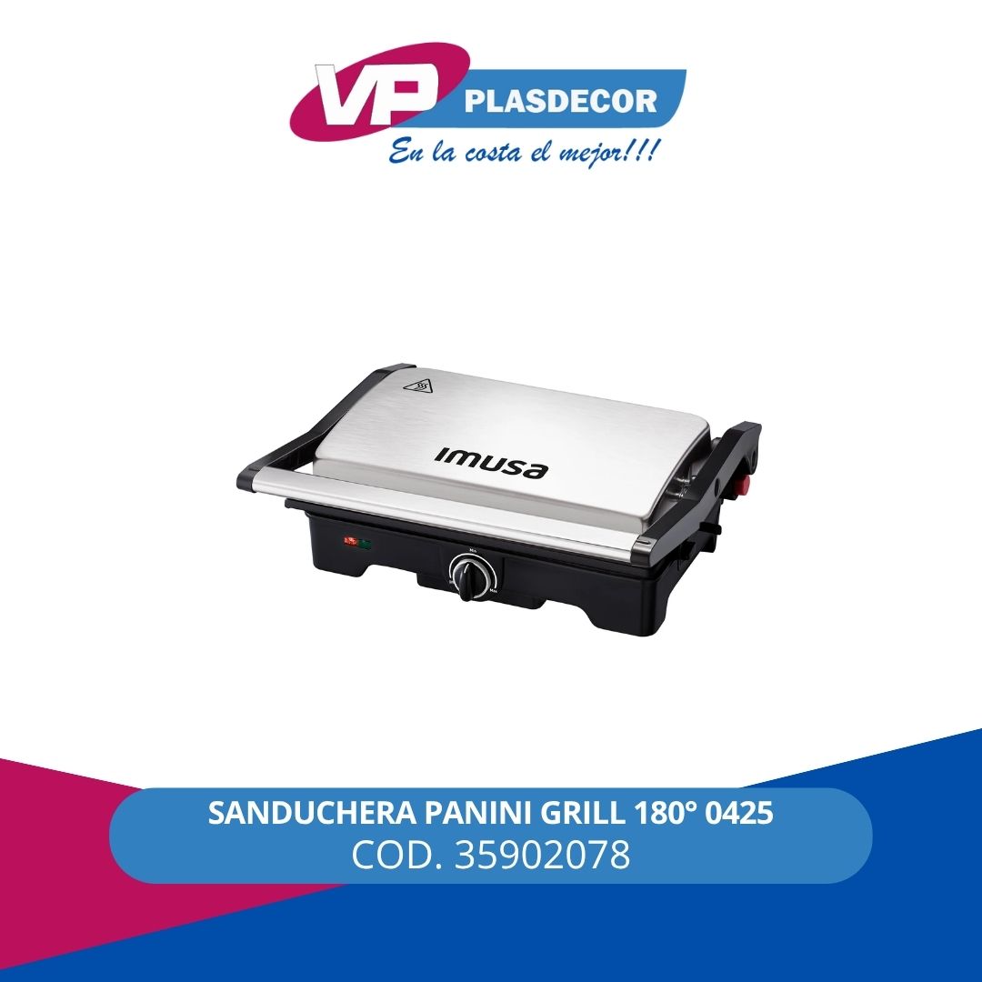 SANDUCHERA PANINI GRILL 180  0425 IMUSA - Referencia 35902078 en PLASDECOR Montería