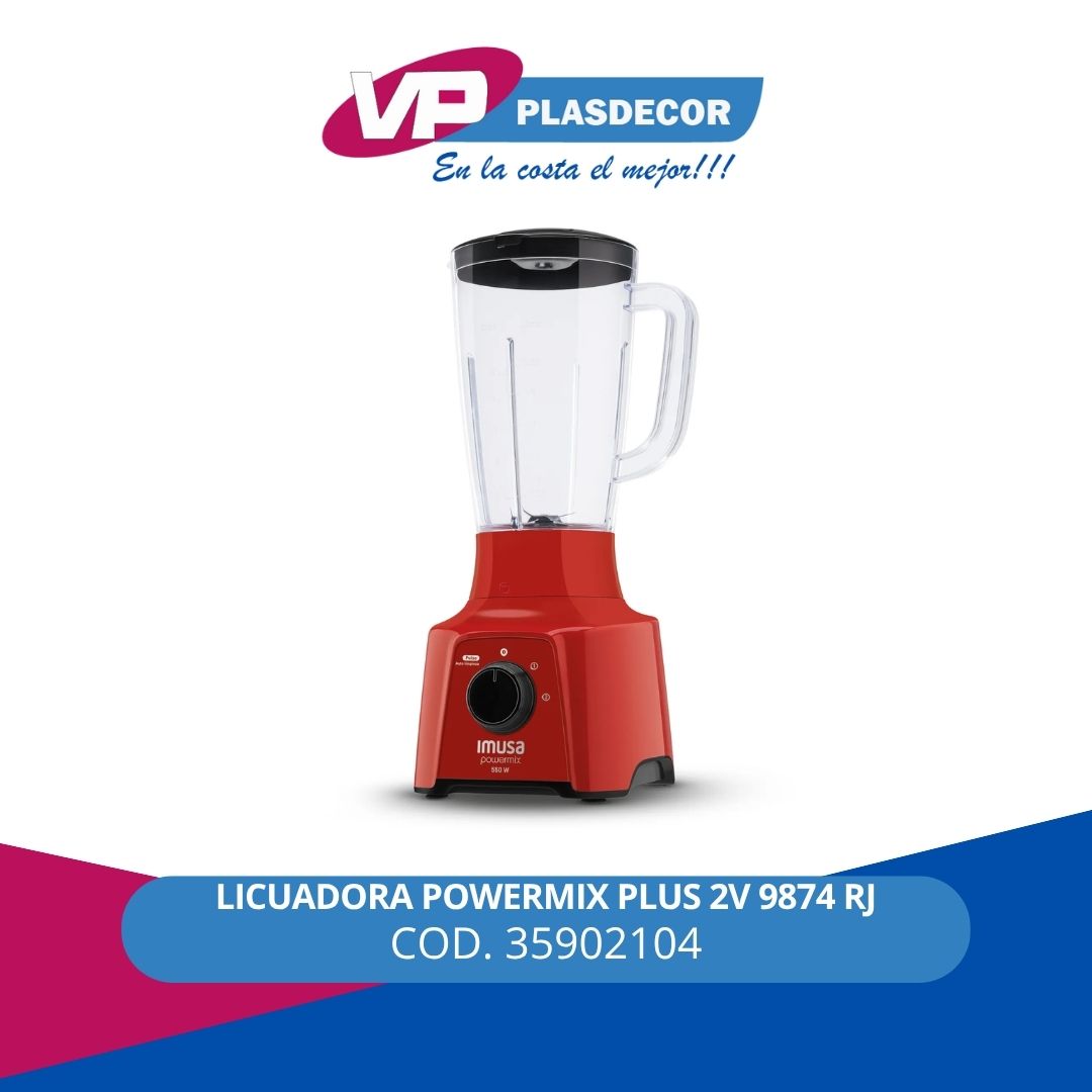 LICUADORA POWERMIX PLUS 2V 9874 RJ IMUS - Referencia 35902104 en PLASDECOR Montería