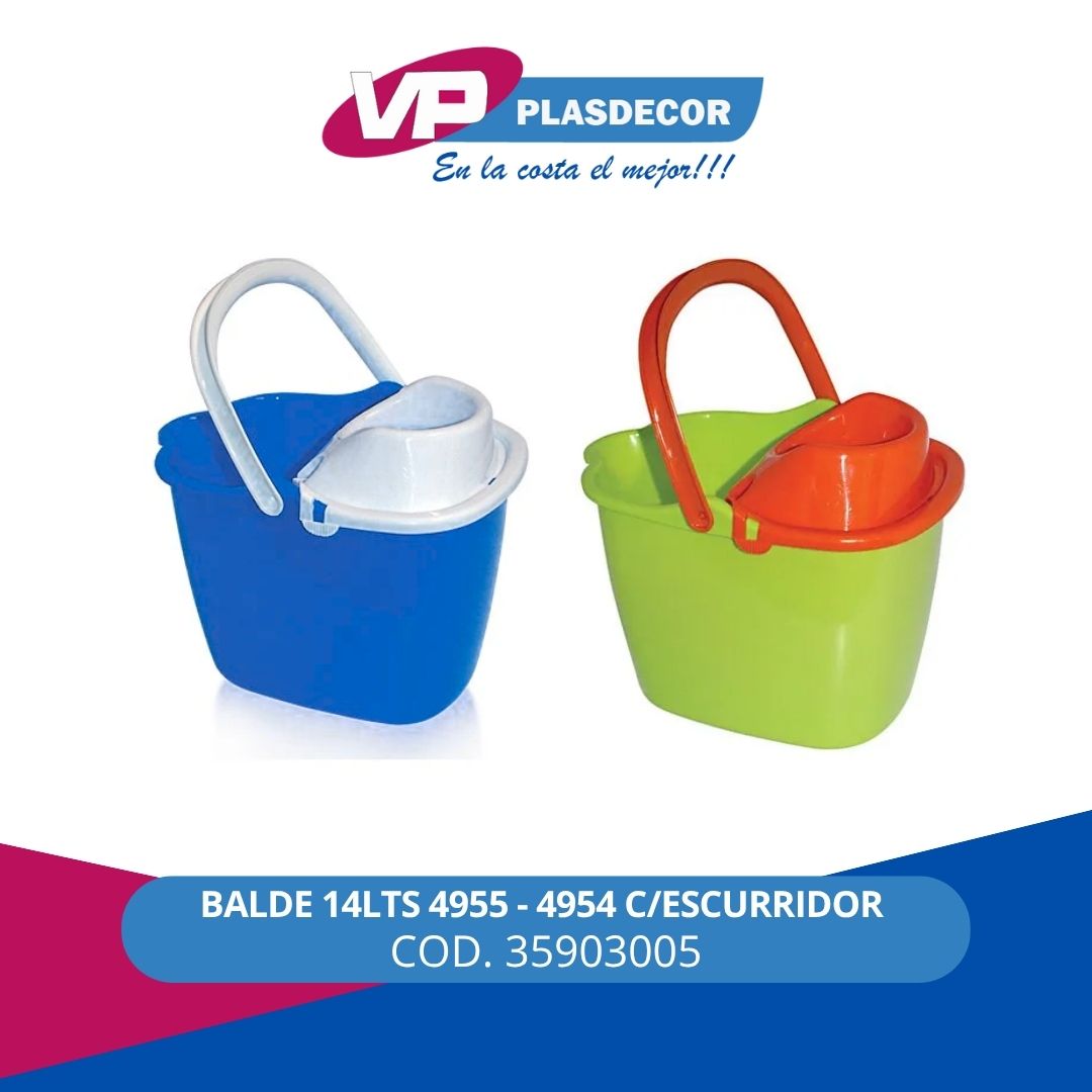 BALDE 14 LITROS SURT C/ESCURRIDOR IMUSA - Referencia 35903005 en PLASDECOR Montería