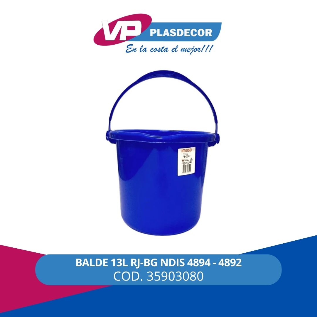 BALDE 13 LITROS RJ-BG-NDIS 4894 IMUSA
