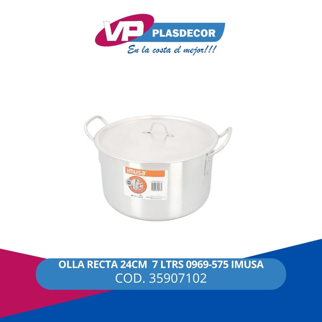 OLLA RECTA 24CM  7 LTRS 0969-575 IMUSA