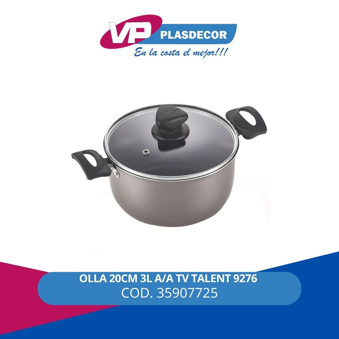 OLLA 20CM 3L A/A TV TALENT 9276 IMUSA - Referencia 35907725 en PLASDECOR Montería