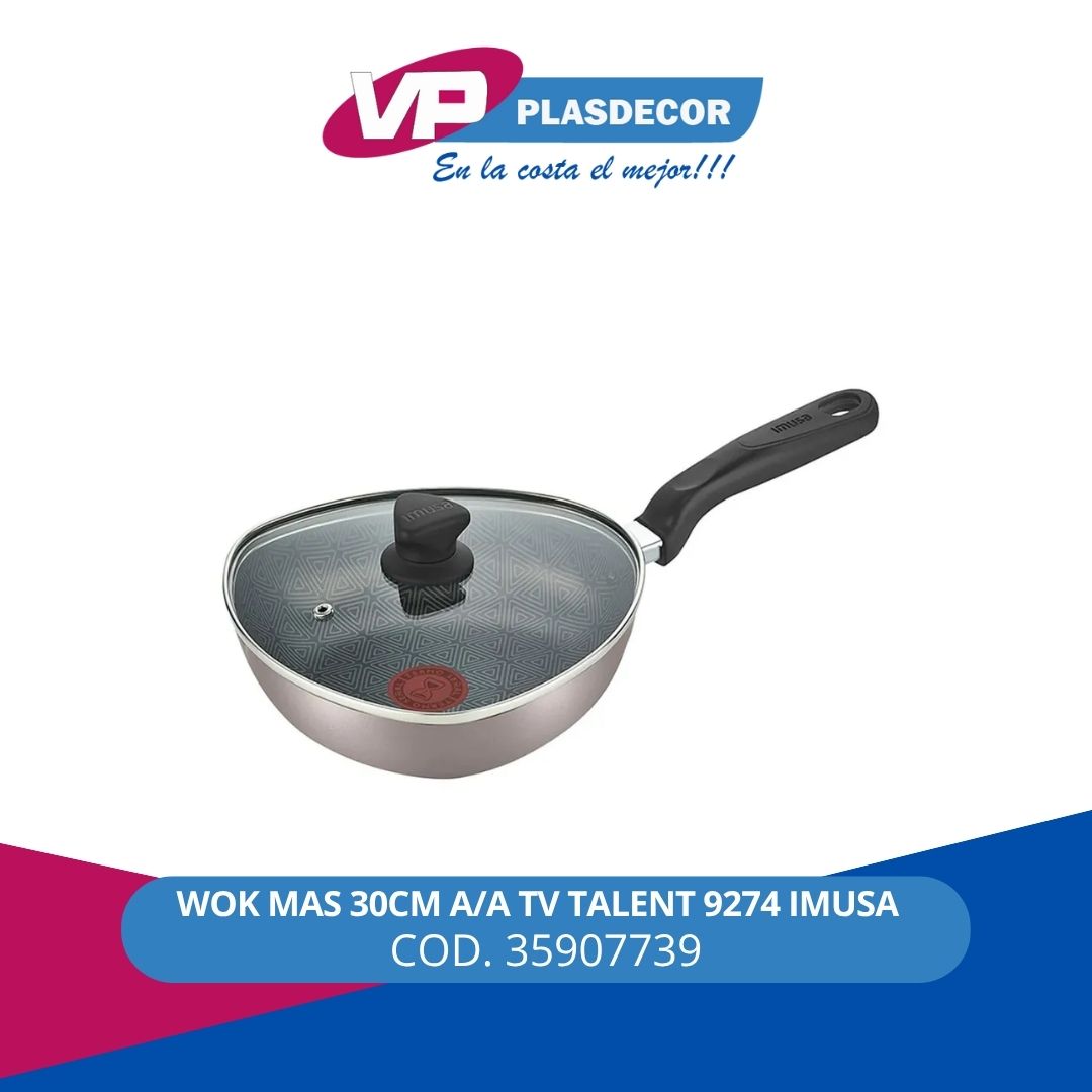WOK MAS 30CM A/A TV TALENT 9274 IMUSA