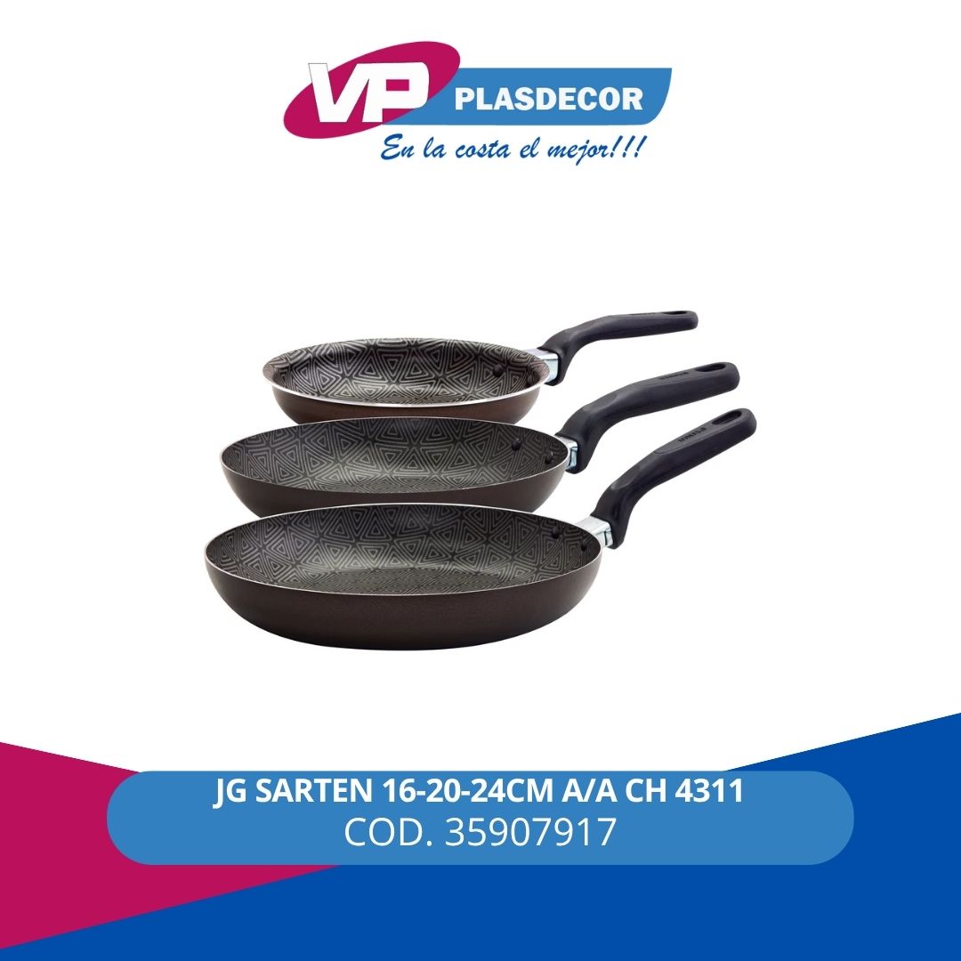 JG SARTEN 16-20-24CM A/A CH 4311 IMUSA - Referencia 35907917 en PLASDECOR Montería