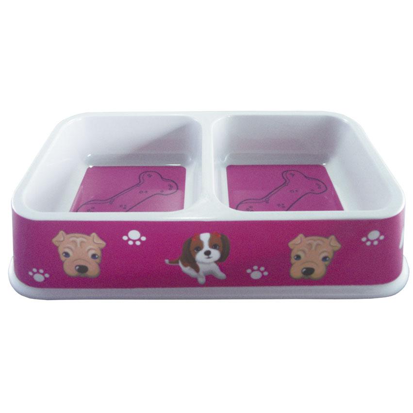 COMEDERO MASCOTA DOBLE CUAD G1004DS - Referencia 52714071 en PLASDECOR Montería