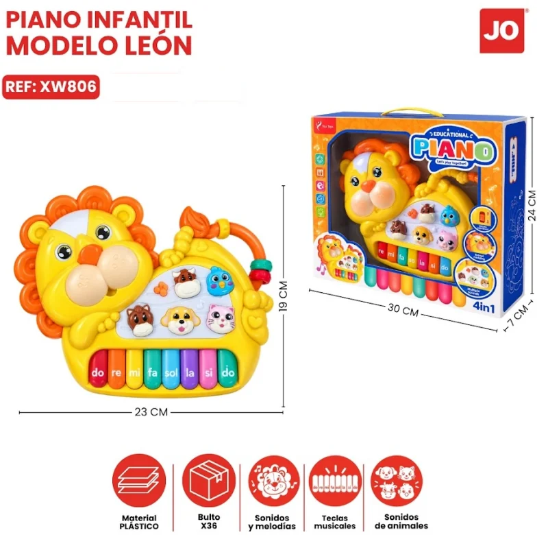PIANO INFANTIL C/DISENO LEON XW806 J.O - Referencia 533061413 en PLASDECOR Montería