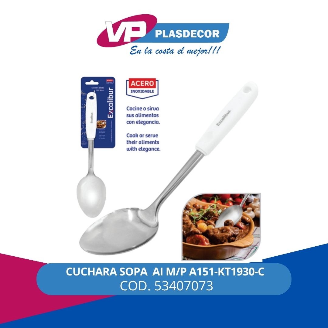 CUCHARA SOPA  AI M/P A151-KT1930-C - Referencia 53407073 en PLASDECOR Montería