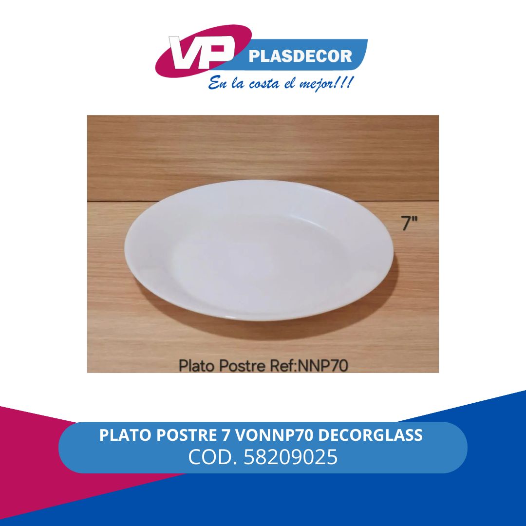 PLATO POSTRE 7 VONNP70 DECORGLASS