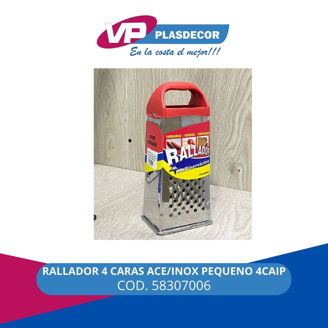 RALLADOR 4 CARAS ACE/INOX PEQUENO 4CAIP