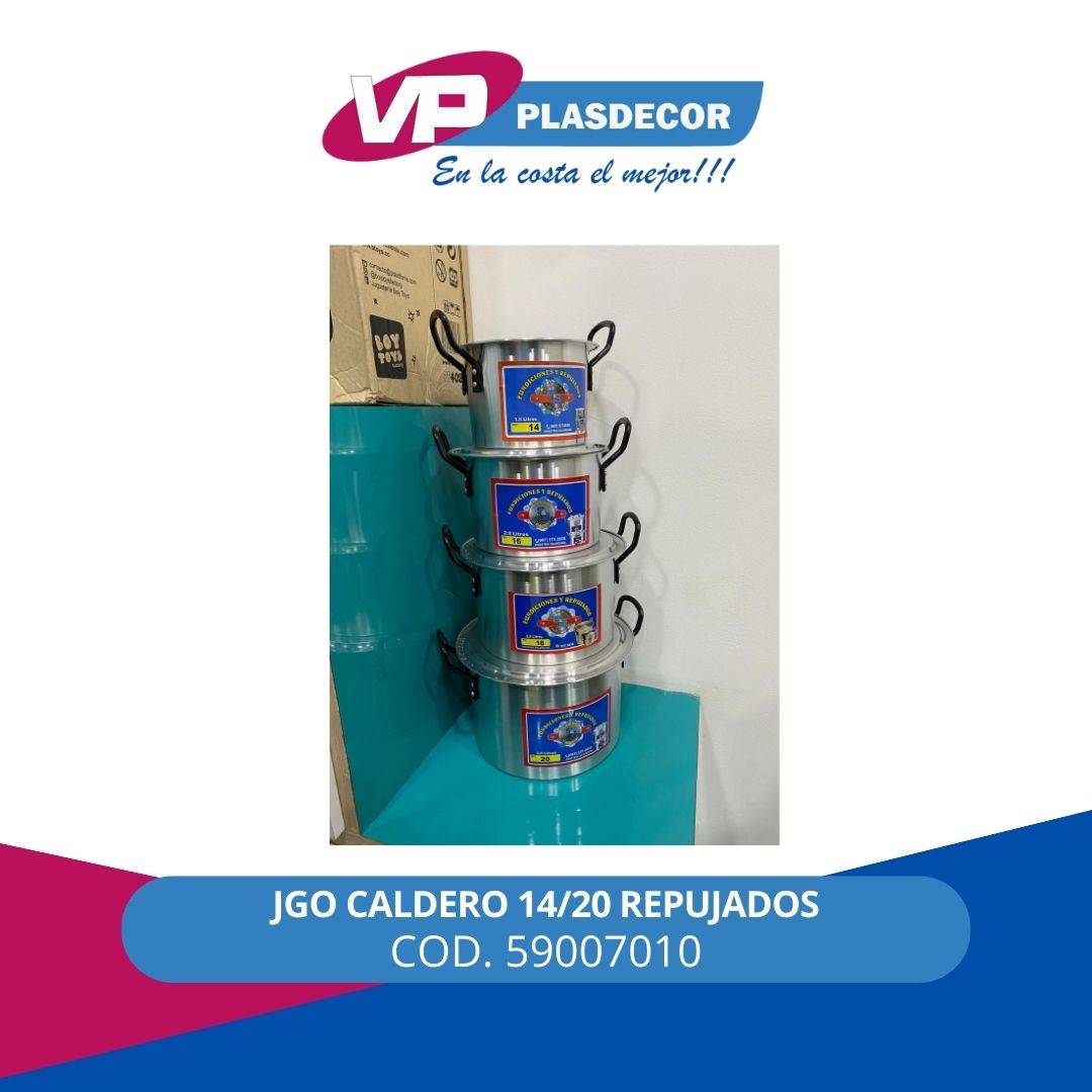 JGO CALDERO 14/20 REPUJADOS - Referencia 59007010 en PLASDECOR Montería