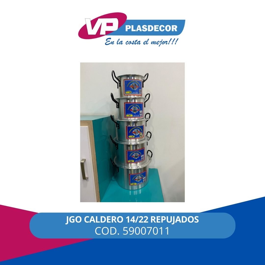 JGO CALDERO 14/22 REPUJADOS - Referencia 59007011 en PLASDECOR Montería