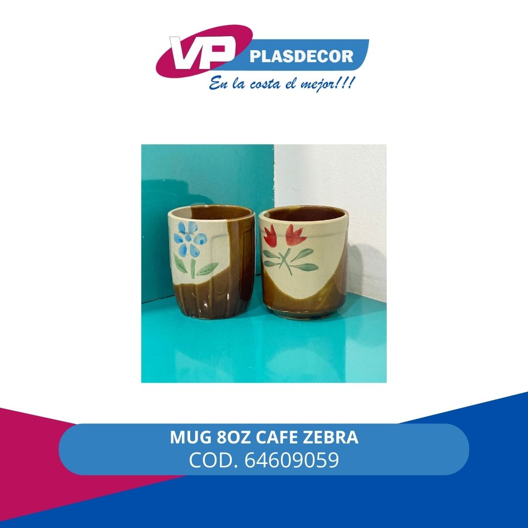 MUG 8 ONZAS CAFE ZEBRA LEON MAZO