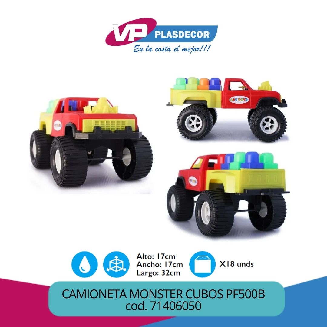 CAMIONETA MONSTER CUBOS PF500B FENIX