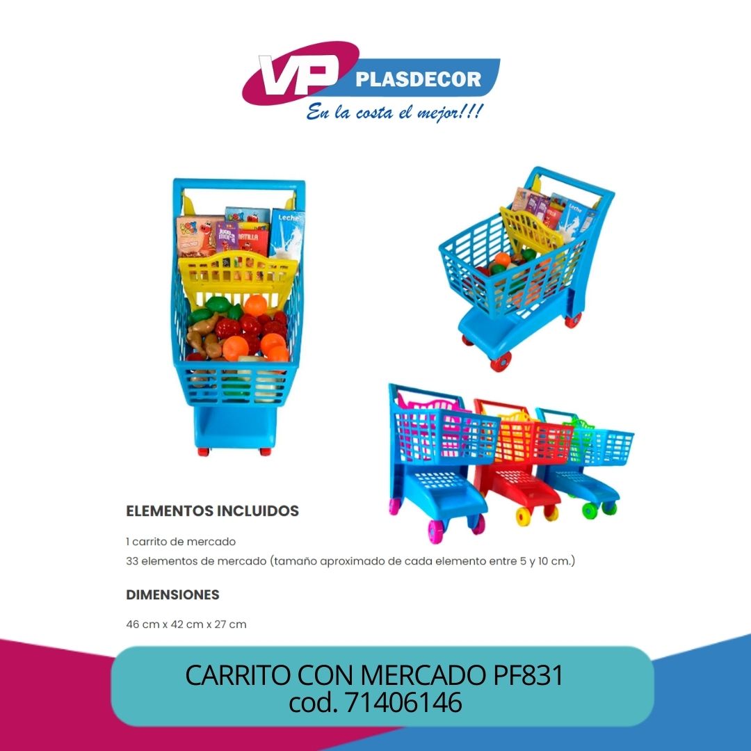 CARRITO CON MERCADO PF831 FENIX
