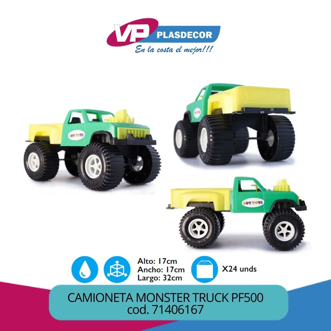 CAMIONETA MONSTER TRUCK PF500 FENIX - Referencia 71406167 en PLASDECOR Montería